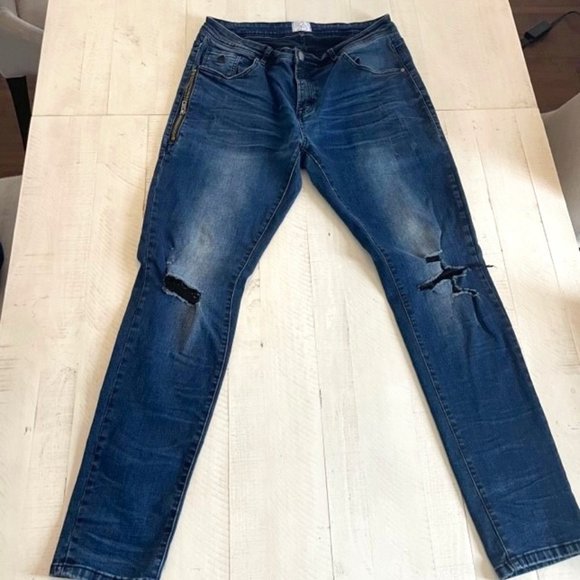 Kuwallatee Destroyed Men Jeans - Picture 1 of 3